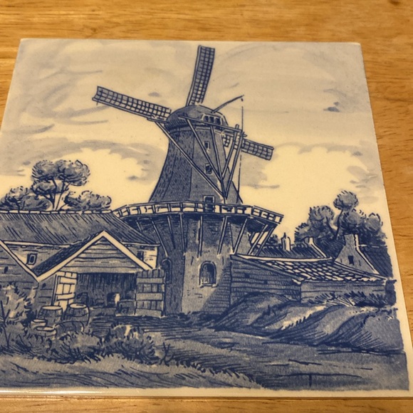 Blauw Delfts hand painted tile Holland - Picture 2 of 4